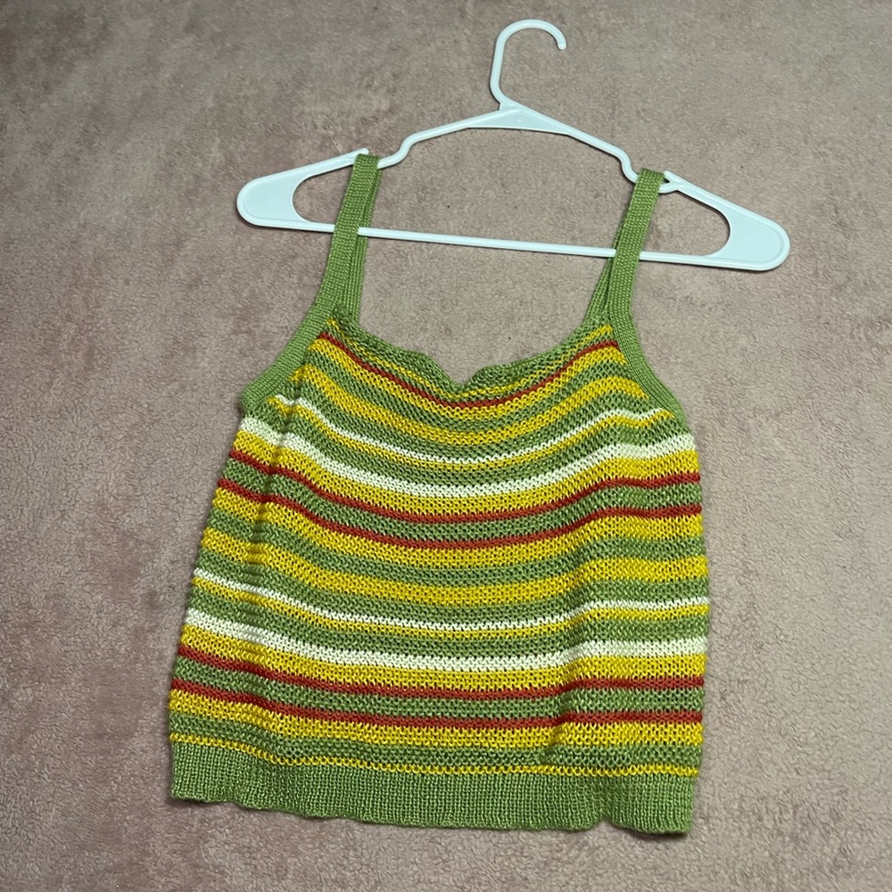 Knitted Stripped Top, Size L